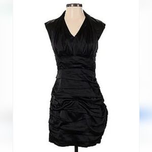 EXPRESS Black Satin Mini Dress size 4